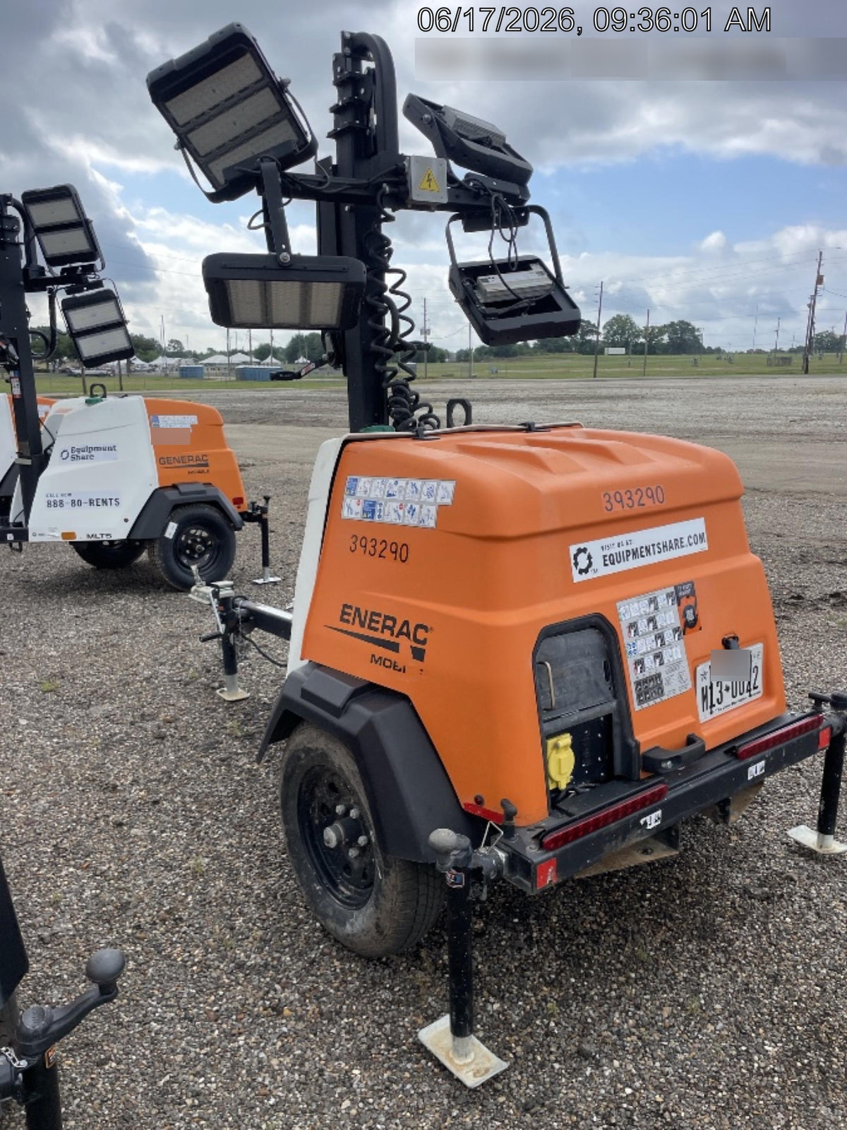 2024 Generac MLT2 Diesel, Flex Switch 120V Input, Powerzone Controller, 
(4) 320W LED Lights, 4kW Generator, 39.9 Gal Fuel Tank, 2" Ball, T3