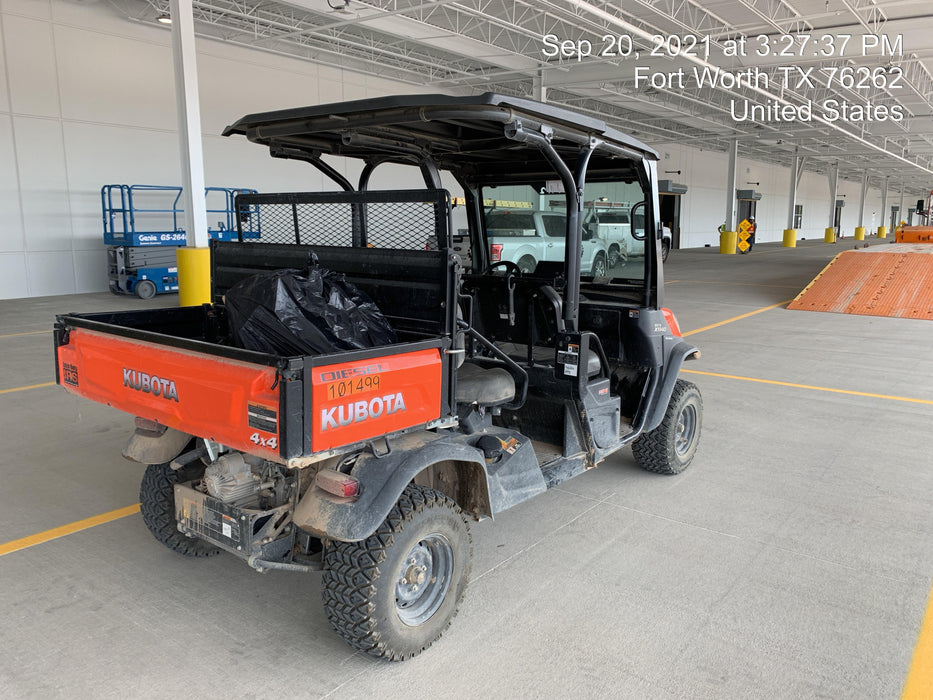 Kubota RTV-X1140W-H 4WD, LED Strobe, Windshield Acrylic Clear, Plastic Canopy, Wire Harness Kit, Backup Alarm