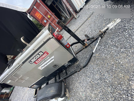 2019 Lincoln Electric Vantage 322 Ready-Pak 3, Two Wheel Trailer, Fender and Light Kit, Cable Rack
