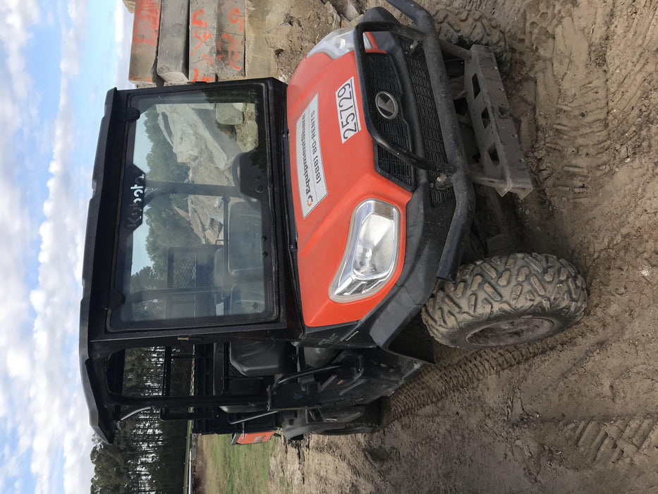 2019 Kubota RTV-X1140W-H 4wd Utility Cart, LED Strobe, Windshield Tempered Glass, Pastic Canopy, Wire Harness Kit, Backup Alarm