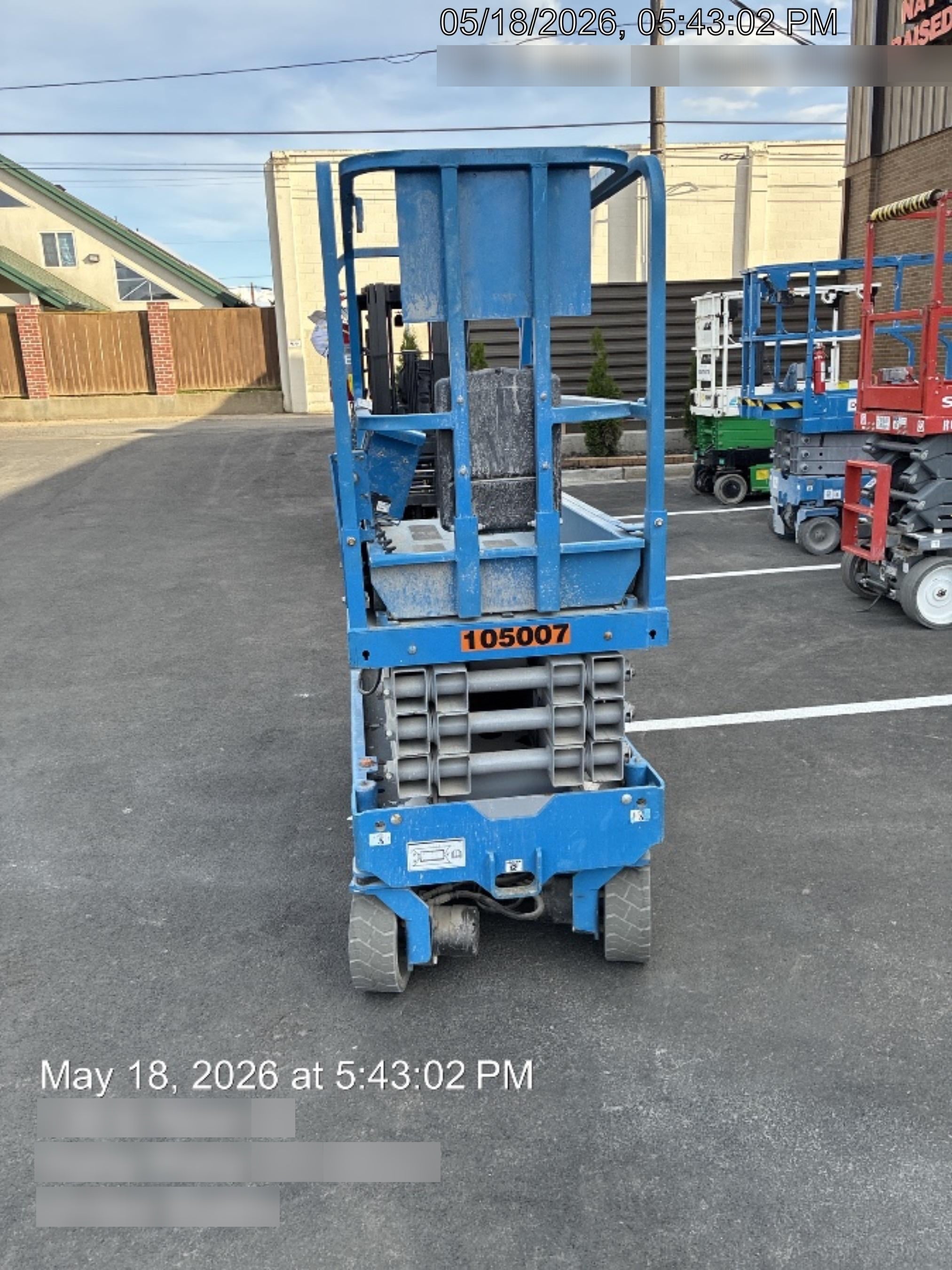 2020 Genie GS-1930 Fixed rails with chain entry gate - Pre A92.20, 800W Inverter