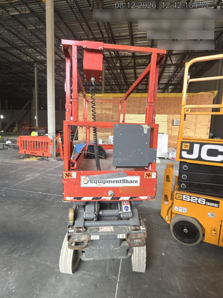 2020 Skyjack SJIII-3220 Solid NM Tires, Half height spring hinged entry gate, Dual Beacons, 6' Powered Extension Deck