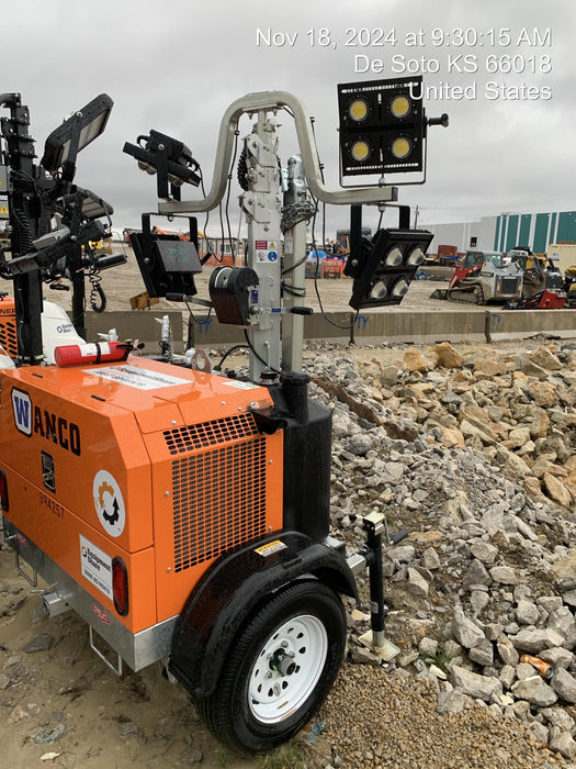 2024 Wanco WLTT-4MM4K Diesel, Deep Sea Controller, Shore Power Plug, Auto Start, (4) 350W LED Floodlights, 4kW Generator, 60 Gal Fuel Tank, 2" Ball, T3