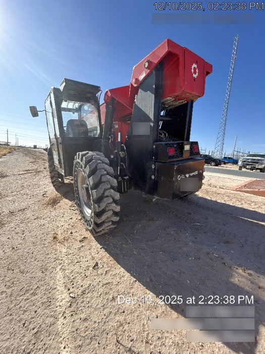 2019 Manitou MTA12042 120hp T4F, Cab/Heat/Air, Cab and Boom LED work lights, Auxiliary Hydraulics, Solid Tires, Amber strobe, Lift Hook 66" Carriage, 60" Forks