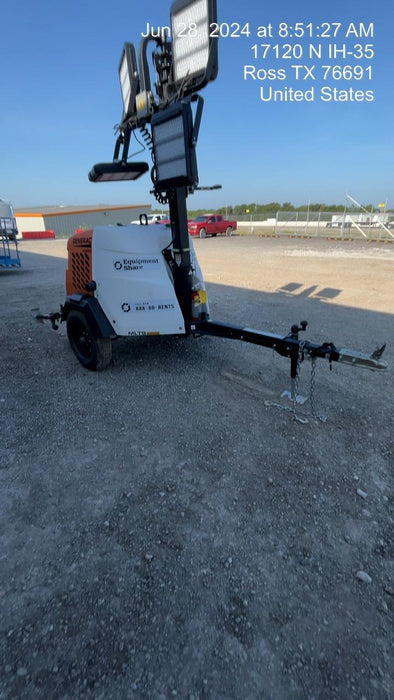 2024 Generac MLT2 Diesel, Flex Switch 120V Input, Powerzone Controller, 
(4) 320W LED Lights, 4kW Generator, 39.9 Gal Fuel Tank, 2" Ball, T3