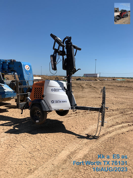 2023 Generac MLT2 Diesel, Flex Switch 120V Input, Powerzone Controller, (4) 320W LED Lights, 4kW Generator, 39.9 Gal Fuel Tank, 2" Ball, T3