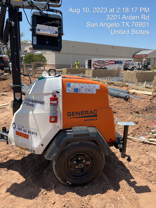 2023 Generac MLT2 Diesel, Flex Switch 120V Input, Powerzone Controller, (4) 320W LED Lights, 4kW Generator, 39.9 Gal Fuel Tank, 2" Ball, T3