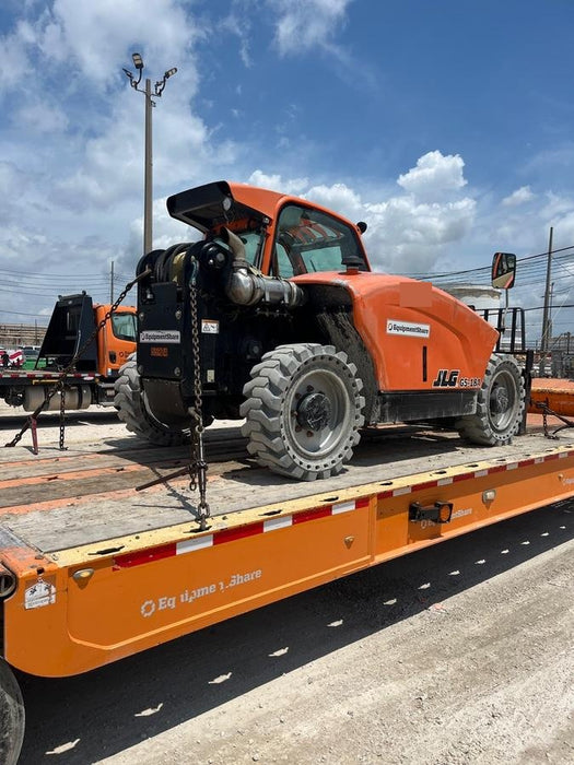 2020 JLG G5-18A Cab/Heat/Air, NM Solid Tires, Beacon w/48" Carriage, 48" Pallet Forks