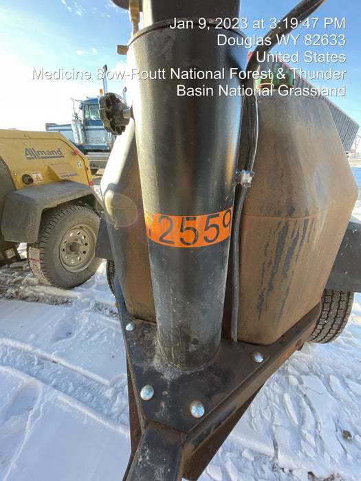 2022 Allmand NLV3GR (4) LED Light Fixture 350W, 23' Vertical Mast, 3kW Prime, Towable, ES Decals, T3