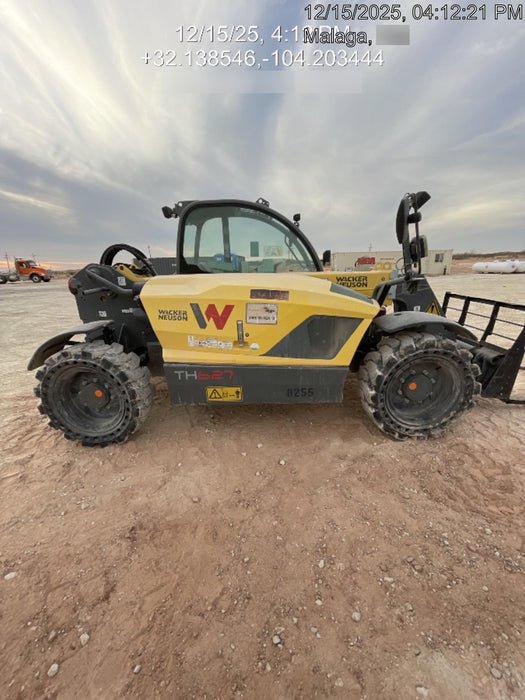 2018 Wacker Neuson TH627 Wacker Neuson TH627 Telehandler w/Canopy, Solid Tires, 48" Carriage and Forks