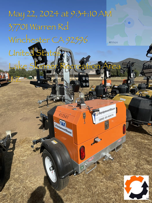 2024 Wanco WLTT-4MM4K Diesel, Deep Sea Controller, Shore Power Plug, Auto Start, (4) 350W LED Floodlights, 4kW Generator, 60 Gal Fuel Tank, 2" Ball, T3