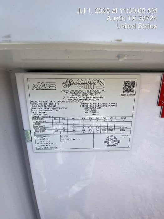 2025 CAPS PAHV-140TC-0NN0NN-5E5-P2-VG2CEUP