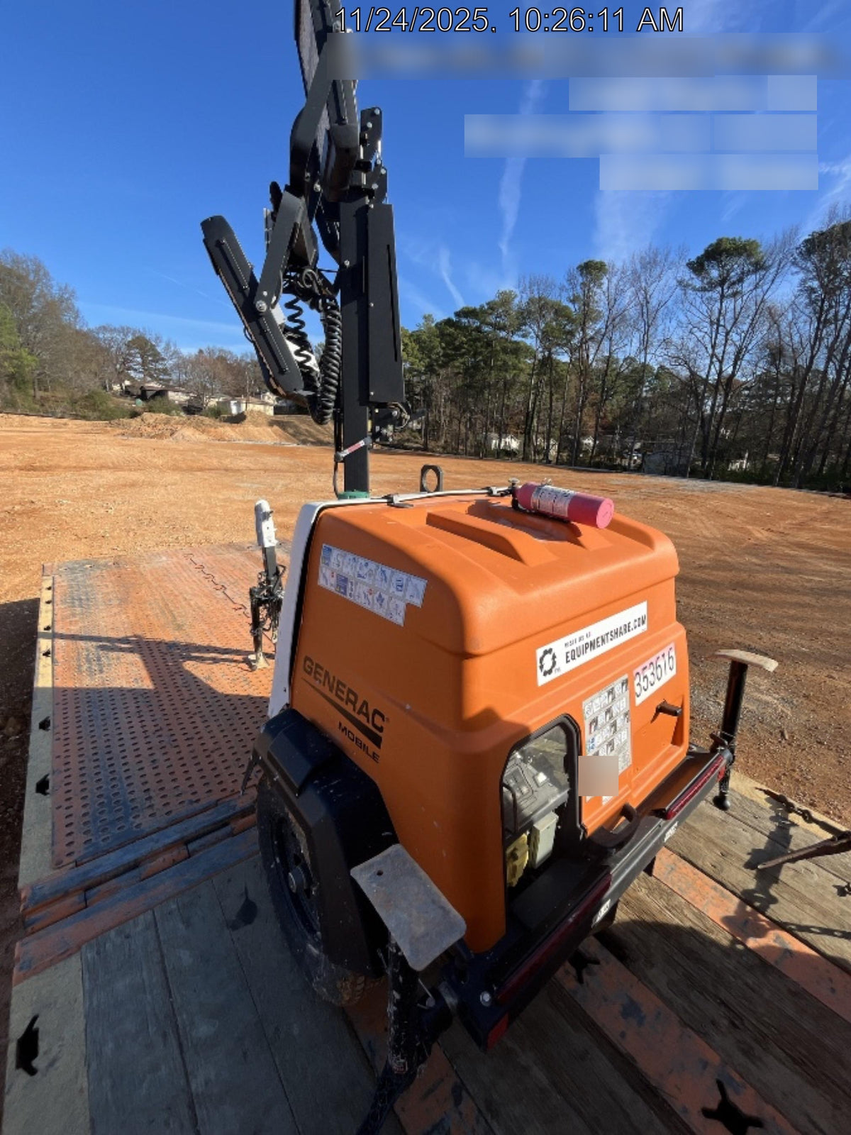 2023 Generac MLT2 Diesel, Flex Switch 120V Input, Powerzone Controller, (4) 320W LED Lights, 4kW Generator, 39.9 Gal Fuel Tank, 2" Ball, T3