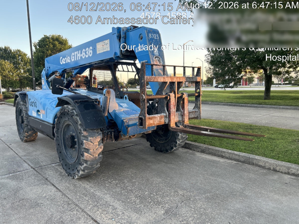2018 Genie GTH-636 Genie GTH-636 w/Open ROPS, Solid Tires, Work Light/Beacon, 48" Carriage and Forks