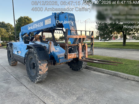 2018 Genie GTH-636 Genie GTH-636 w/Open ROPS, Solid Tires, Work Light/Beacon, 48" Carriage and Forks