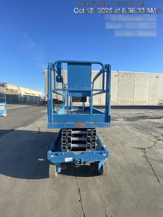 2019 Genie GS-2646 folding rails with full height swing gate, 800W Inverter