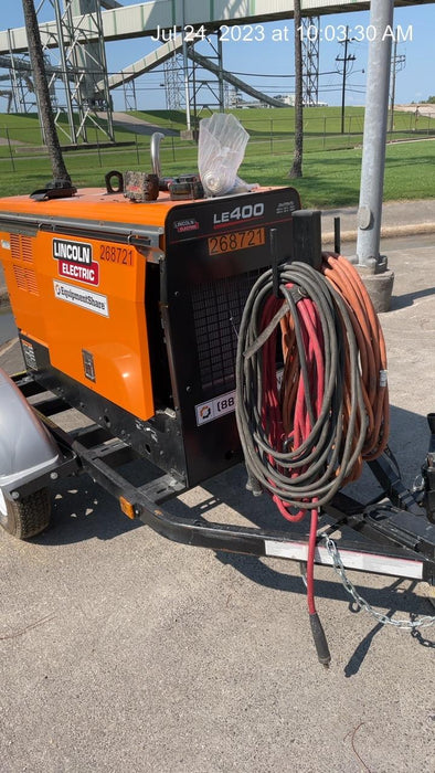 2022 Lincoln Electric LE400 Kubota V1505, Trlr, Cable Rack, Light Kit, ES Decals, T3