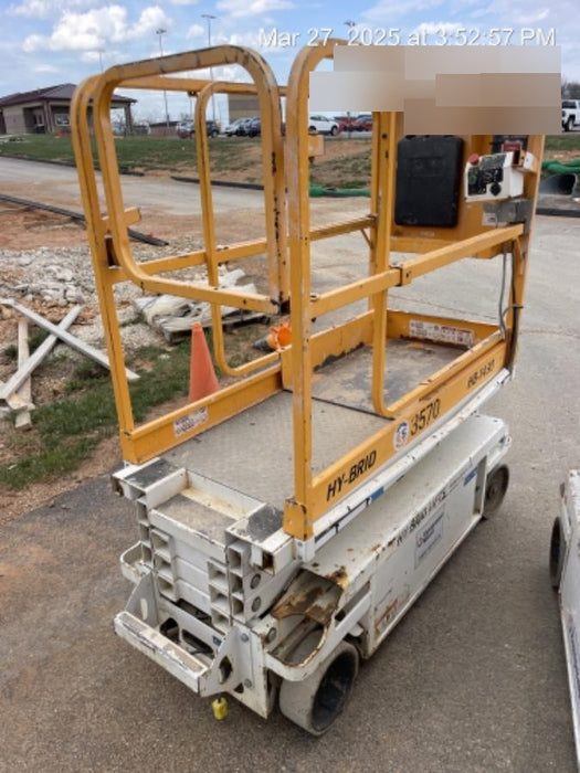 Custom Equipment HB-1430 Hy-Brid Scissor Lift
Platform capacity up to 670 lbs
Working height up to 20 ft
Weighs under 1,700 lbs
Non-marking wheels