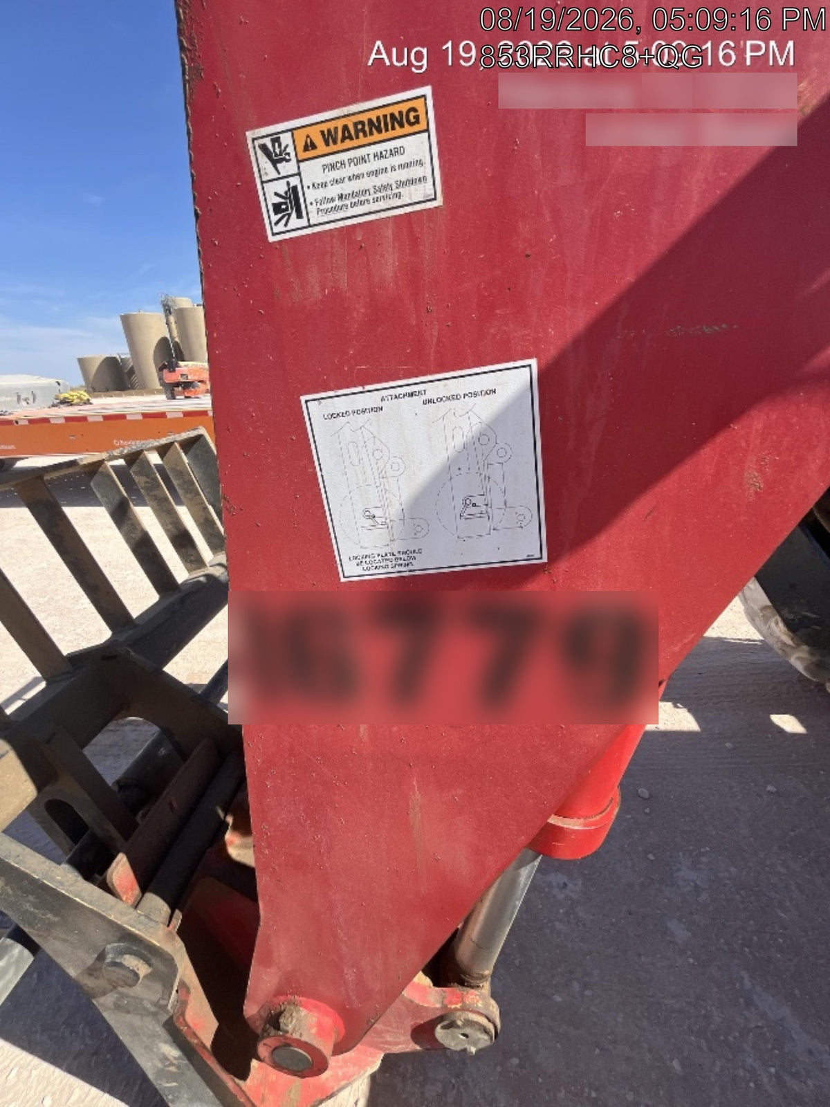 2019 Manitou MTA10055 MTA10055 - 120 HP T4, Canopy, Worklights/Strobe, Beacon, 66" Carriage, 60" Forks, Solid Tires, Lift Hook, Aux Hydraulics