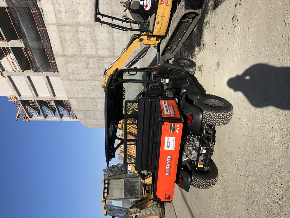 2019 Kubota RTV-X1140W-H 4wd Utility Cart, LED Strobe, Windshield Tempered Glass, Plastic Canopy, Wire Harness Kit, Backup Alarm