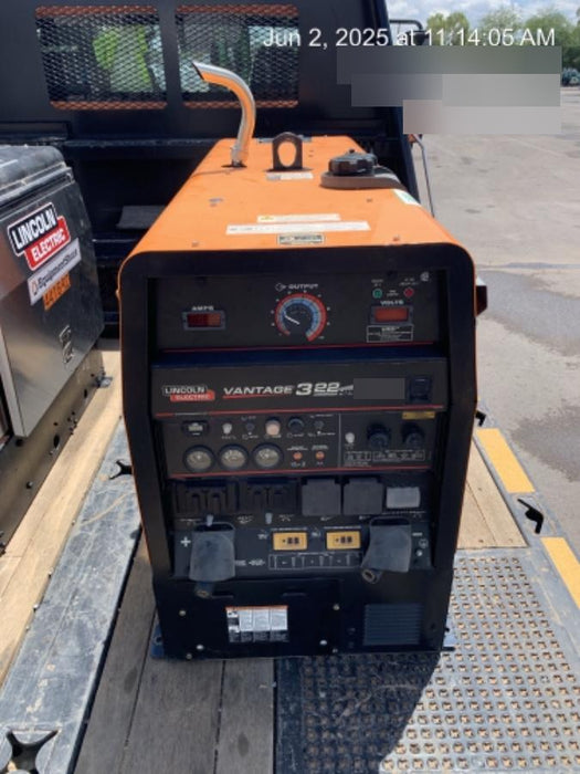 2021 Lincoln Electric Vantage 322 Vantage 322 Ready Pak 3 w/ Decals, ORANGE (includes trailer, cable rack, fender light kit) NO Telematics