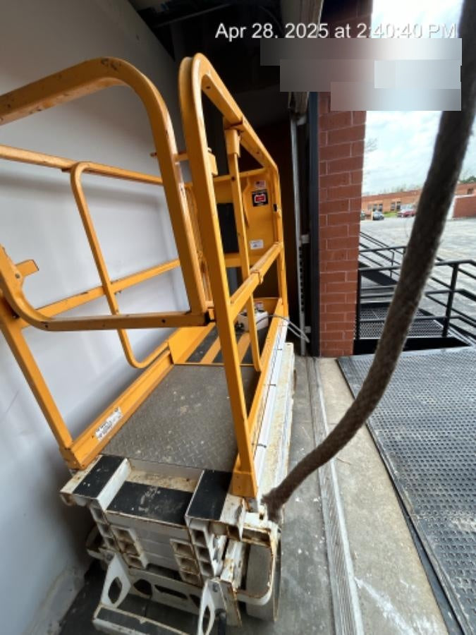 Custom Equipment HB-1430 <ul>
 <li>Hy-Brid Scissor Lift</li>
  <li>Platform capacity up to 670 lbs.</li>
  <li>Working height up to 20 ft</li>
  <li>Weighs under 1,700 lbs.</li>
  <li>Non-marking wheels </li>
</ul>