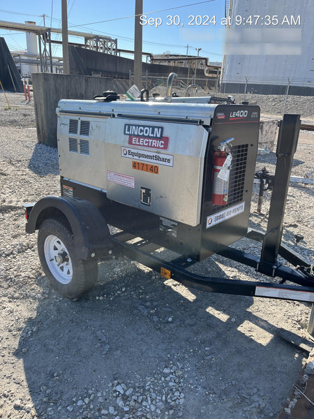 2024 Lincoln Electric LE400 Kubota V1505, Trlr, Cable Rack, Light Kit, ES Decals, T3