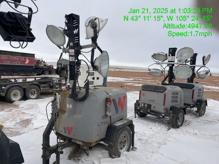 2019 Wacker Neuson LTV6L-MH Mobile Light Tower w/Fuel Level Sensor Installed