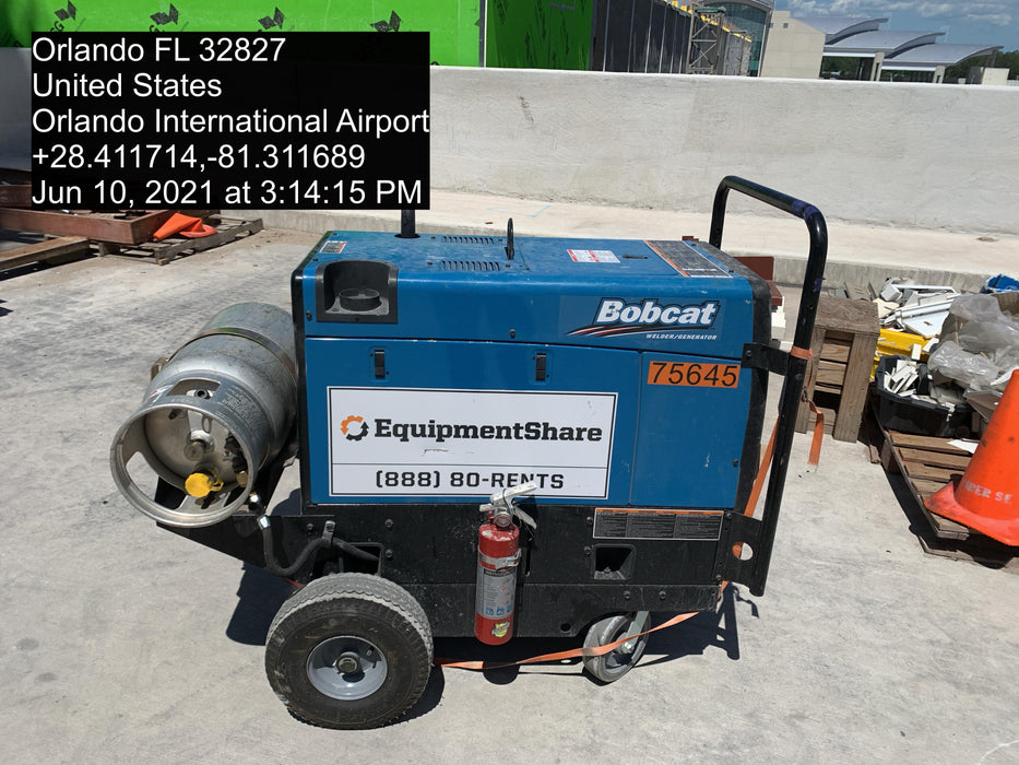 2020 Miller Electric BOBCAT 250 Part #951600 PKG-250 amp Propane Welder, Standard w/Running Gear, Bracket, Hos