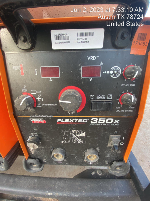 2021 LINCOLN ELECTRIC FLEXTEC 350X