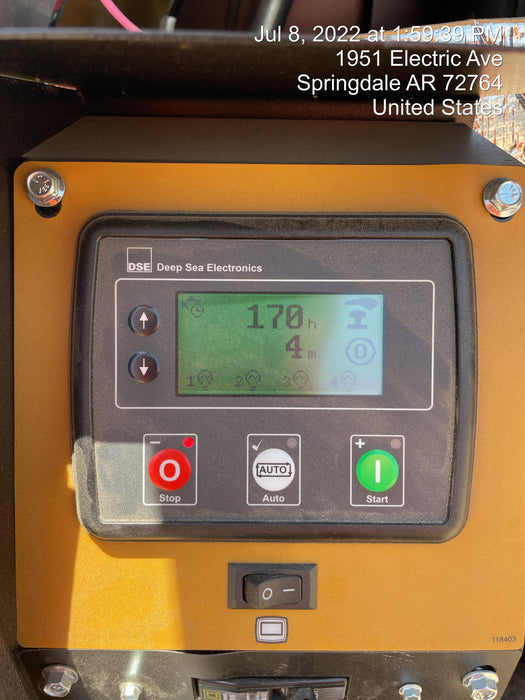 2022 Allmand NLV3GR (4) LED Light Fixture 350W, 23' Vertical Mast, 3kW Prime, Towable, Deep Sea L401, Leveling Jacks, Yanmar T4F 5.8hp