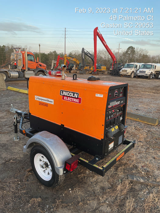 2022 Lincoln Electric LE400 Kubota V1505, Trlr, Cable Rack, Light Kit, ES Decals, T3