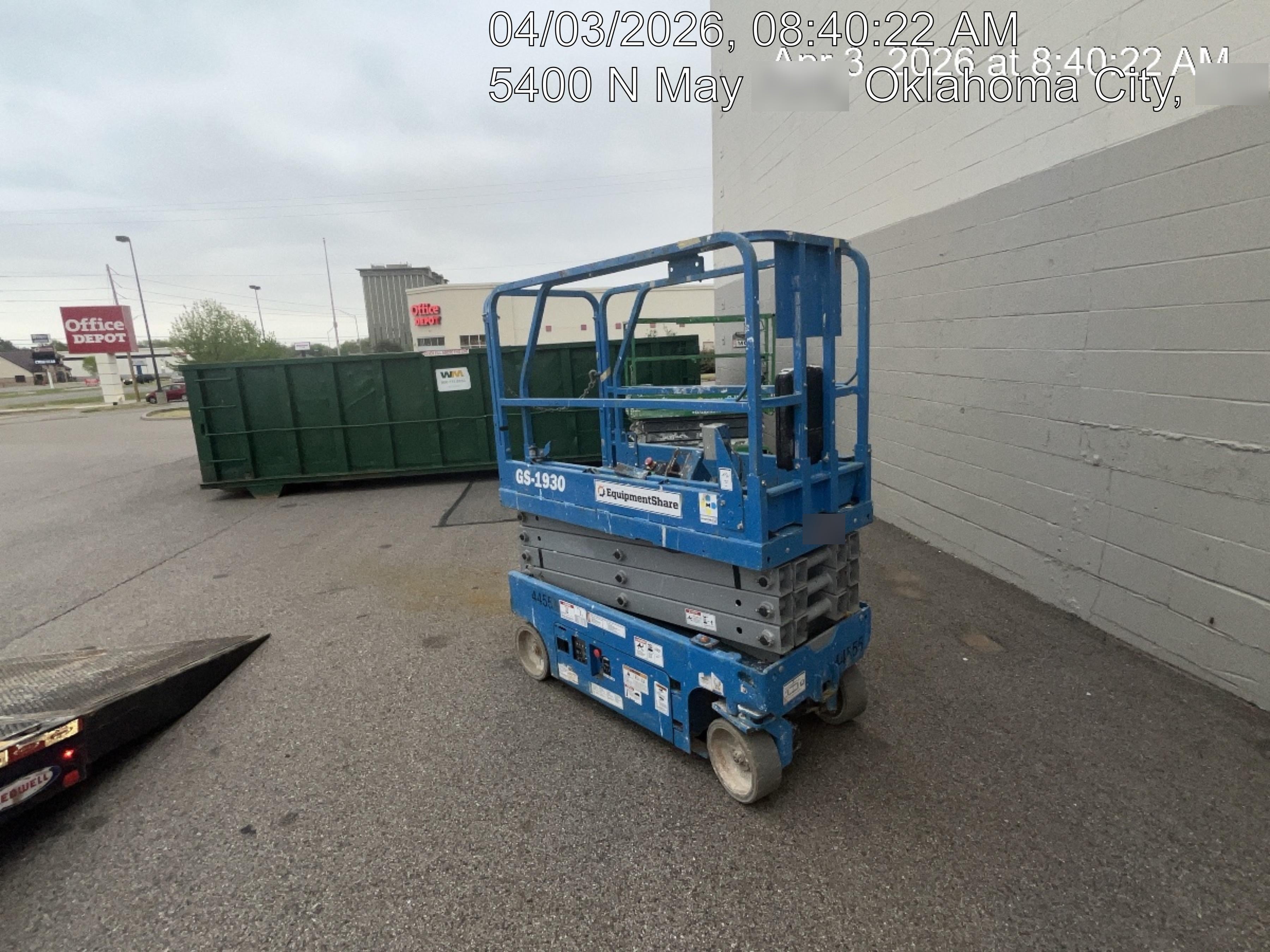2019 Genie GS-1930 Fixed rails with chain Entry