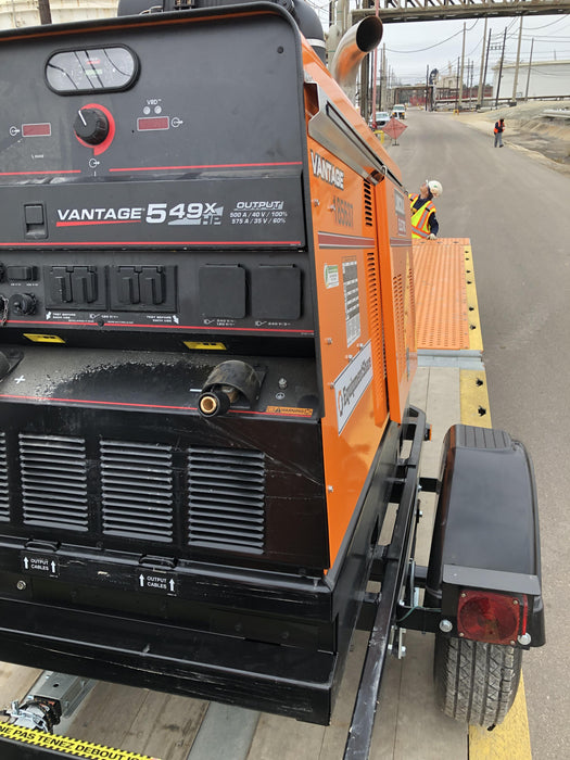 2021 Lincoln Electric Vantage 549X Ready Pak 3, ORANGE (includes trailer, cable rack, fender light kit)