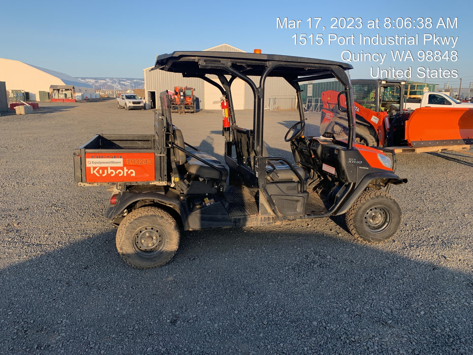 2021 Kubota RTV-X1140W-H Plastic Canopy, Windshield Acrylic Clear, LED Strobe Light, Wire Harness Kit, Back up Alarm