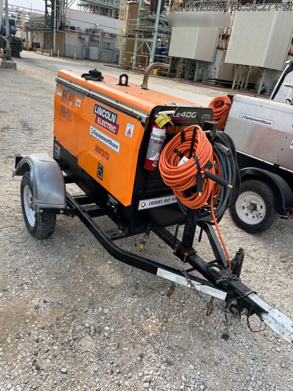 2023 Lincoln Electric LE400 Kubota V1505, Trlr, Cable Rack, Light Kit, ES Decals, T3