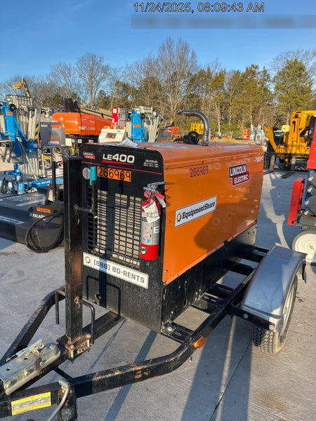 2022 Lincoln Electric LE400 Kubota V1505, Trlr, Cable Rack, Light Kit, ES Decals, T3