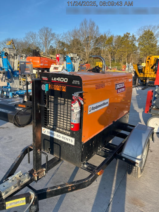 2022 Lincoln Electric LE400 Kubota V1505, Trlr, Cable Rack, Light Kit, ES Decals, T3