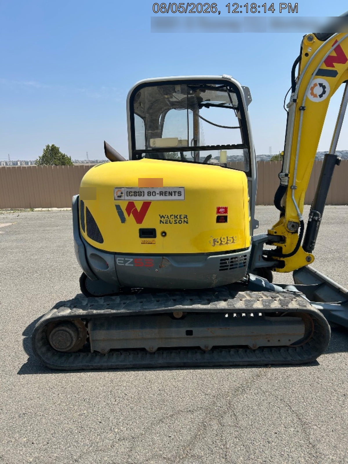 Wacker Neuson EZ38 EZ38 8K Track Excavator, TRK, LGD, CANOPY,  Bucket