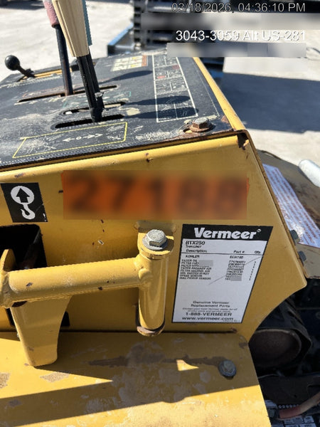 2019 VERMEER RTX250
