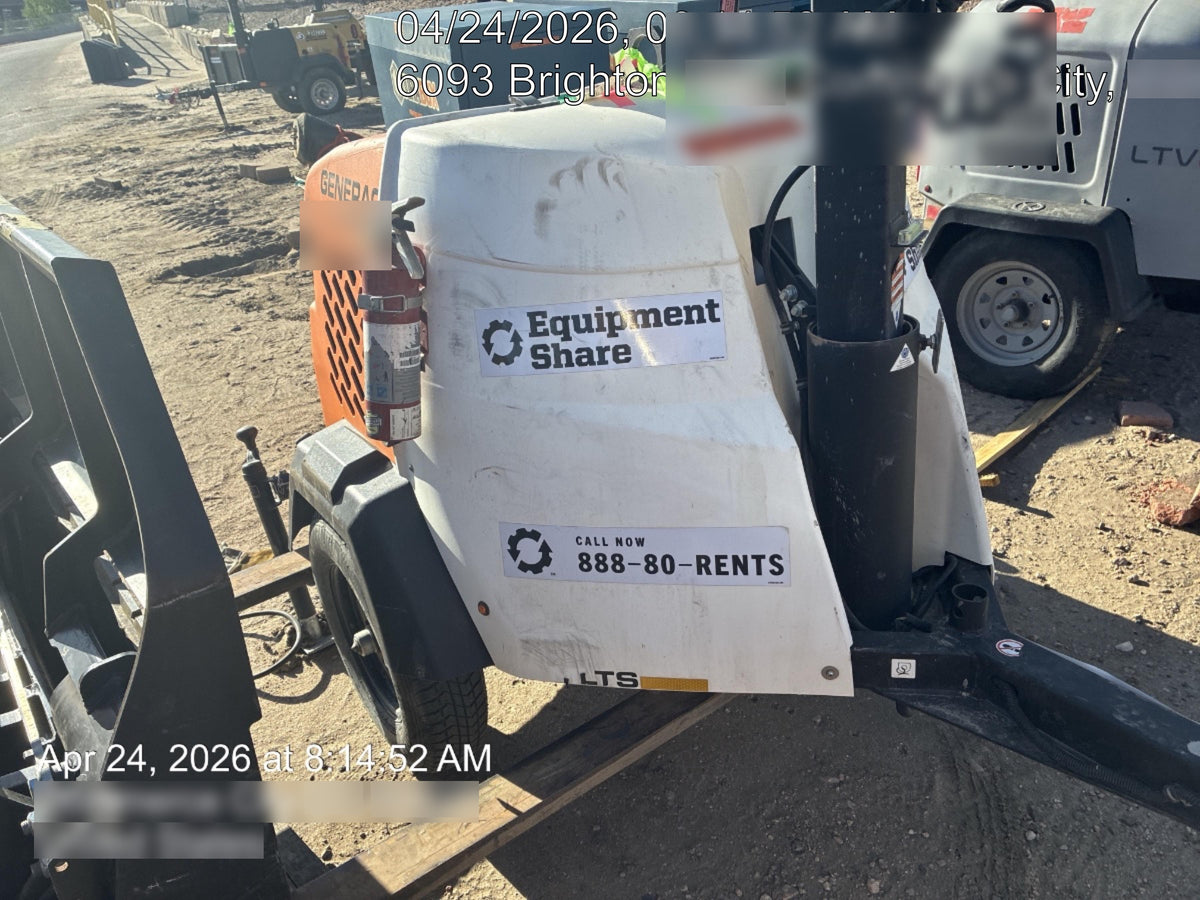 2024 Generac MLT2 Diesel, Flex Switch 120V Input, Powerzone Controller, 
(4) 320W LED Lights, 4kW Generator, 39.9 Gal Fuel Tank, 2" Ball, T3