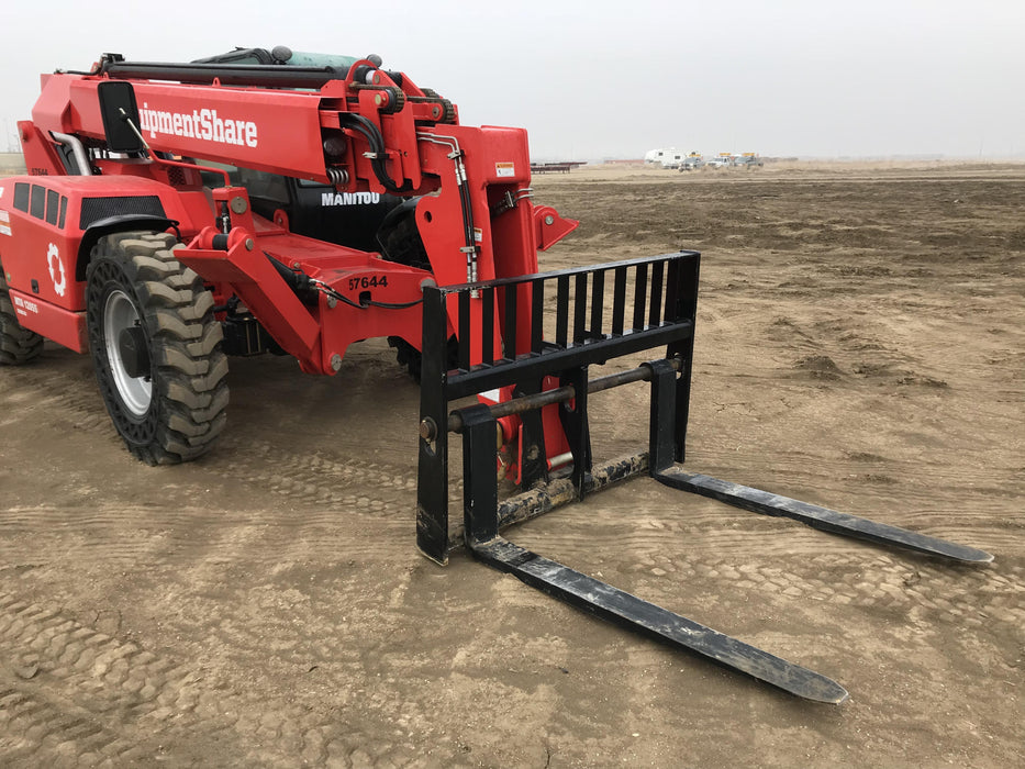 2020 Manitou MTA12055SER3 Cab/Heat/Air, Solid Tires, Amber Strobe, Lift Hook w/66" Carriage, 60" Forks