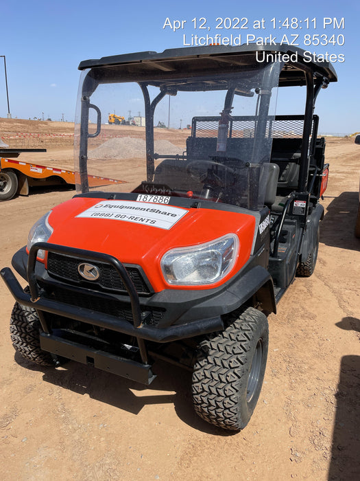 2021 Kubota RTV-X1140W-H Plastic Canopy, Windshield Acrylic Clear, LED Strobe Light, Wire Harness Kit, Back up Alarm