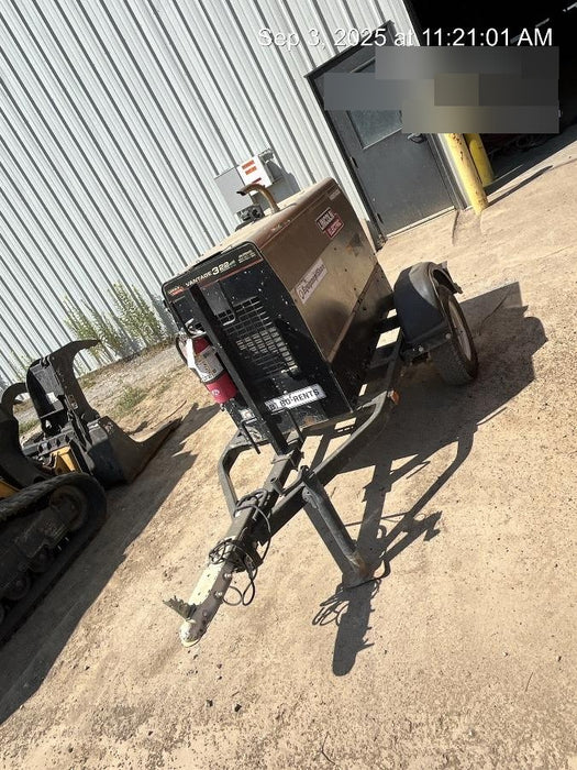 2019 Lincoln Electric Vantage 322 Ready-Pak 3, Two Wheel Trailer, Fender and Light Kit, Cable Rack