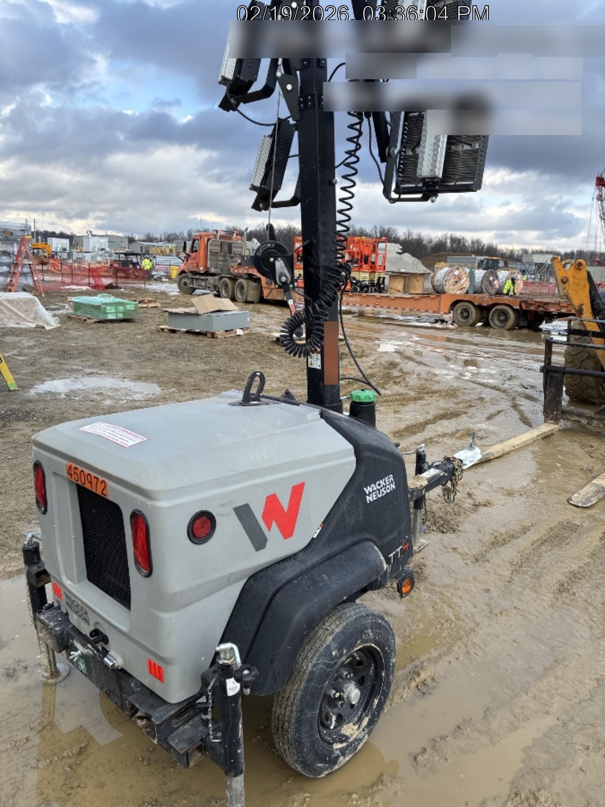 2024 Wacker Neuson LTT4 Diesel, Kohler KDW702, Deep Sea Controller, Auto Start, LED 320W, Bypass Outlet, T3