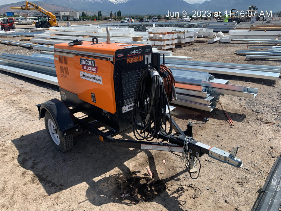 2022 Lincoln Electric LE400 Kubota V1505, Trlr, Cable Rack, Light Kit, ES Decals, T3