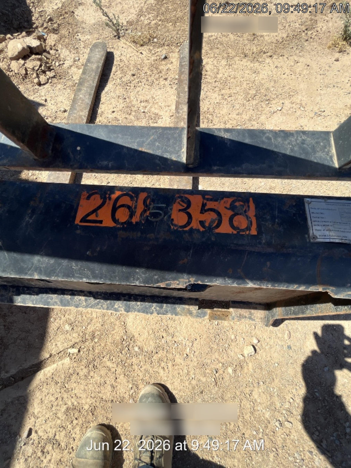 2022 DIGGA 48" Pallet Forks - Digga