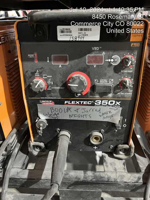 2021 LINCOLN ELECTRIC FLEXTEC 350X