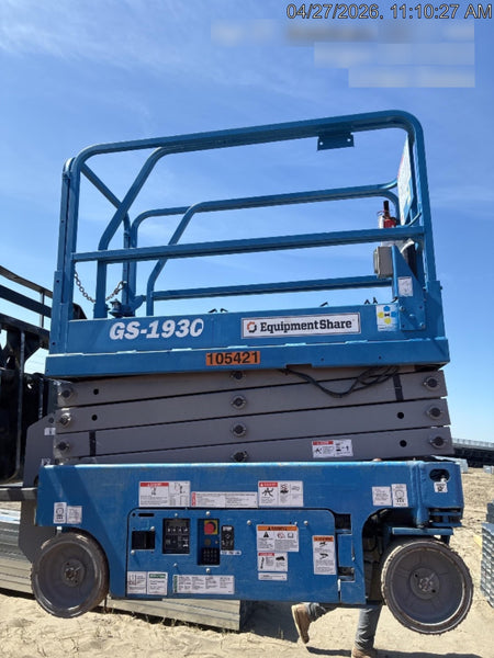 2020 Genie GS-1930 Standard Machine, 800W Inverter