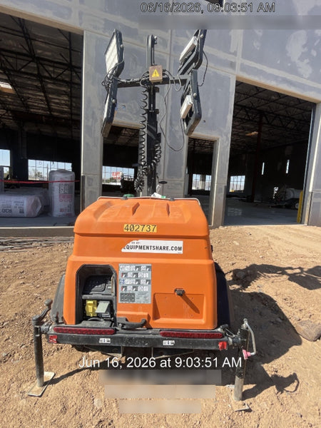 2024 Generac MLT2 Diesel, Flex Switch 120V Input, Powerzone Controller, 
(4) 320W LED Lights, 4kW Generator, 39.9 Gal Fuel Tank, 2" Ball, T3